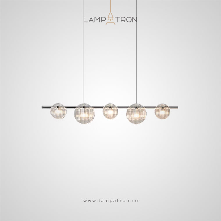 RUTGER Linear Chandelier by Lampadom - scale reference