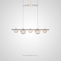 RUTGER Linear Chandelier by Lampadom - scale reference