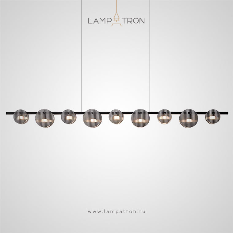 RUTGER Linear Chandelier by Lampadom - top view