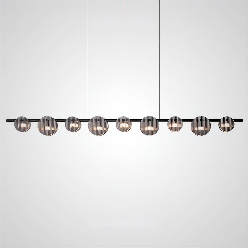RUTGER Linear Chandelier by Lampadom - side view