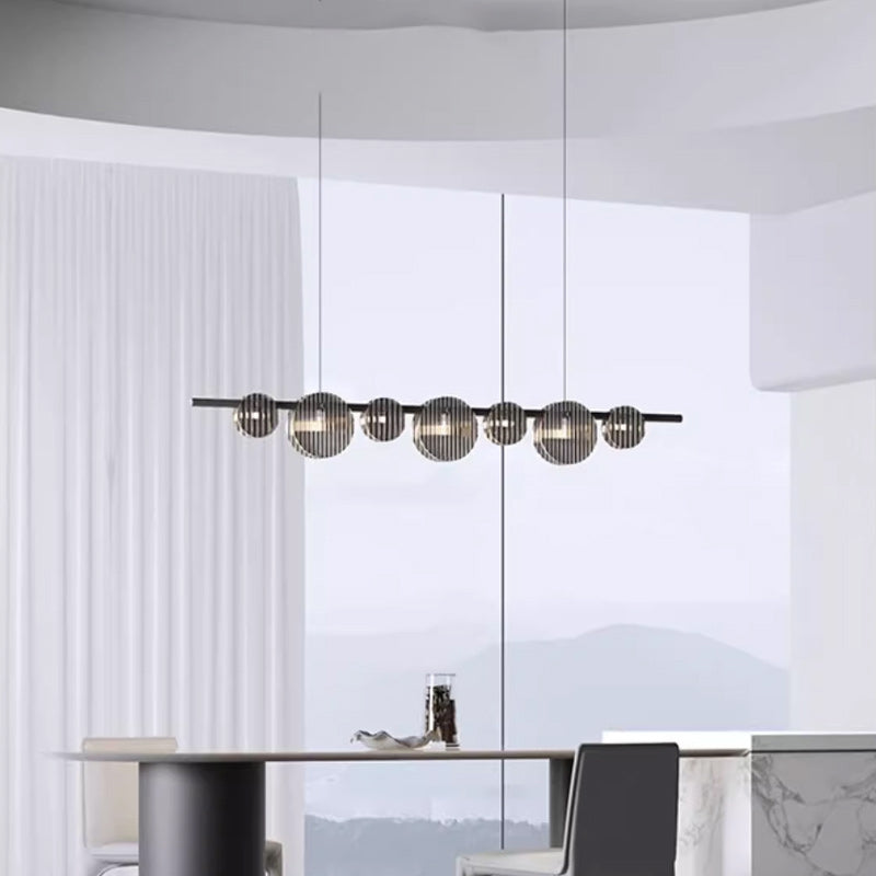 RUTGER Linear Chandelier by Lampadom - close-up