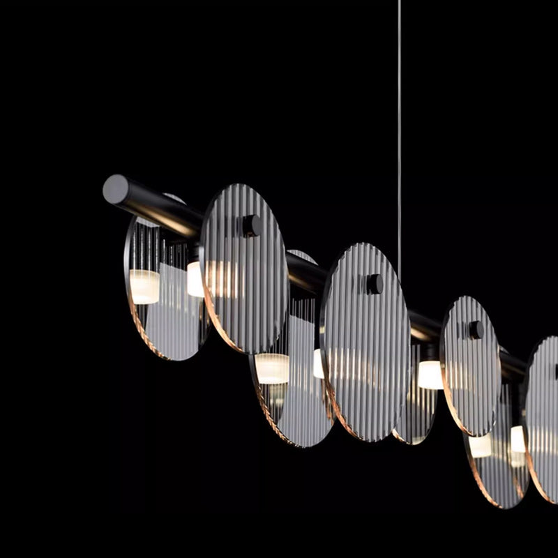 RUTGER Linear Chandelier by Lampadom - close-up