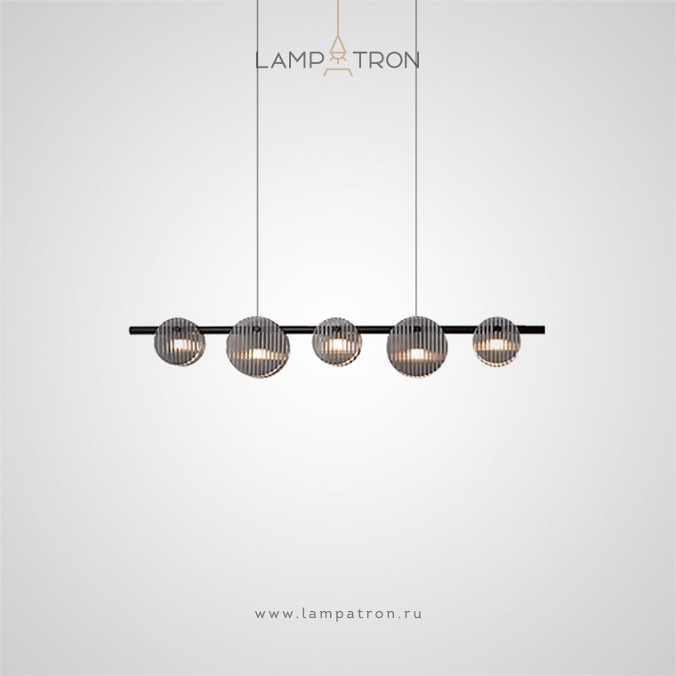 RUTGER Linear Chandelier by Lampadom - detail view
