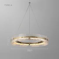 SAMANTHA B Ring Chandelier by Lampadom - top view