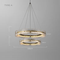 SAMANTHA B Ring Chandelier by Lampadom - close-up