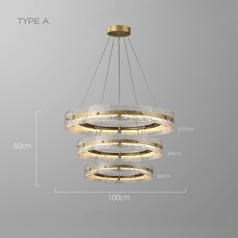 SAMANTHA B Ring Chandelier by Lampadom - scale reference