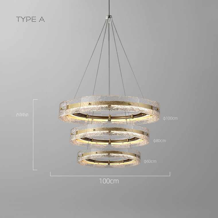 SAMANTHA B Ring Chandelier by Lampadom - side view