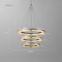 SAMANTHA B Ring Chandelier by Lampadom - side view