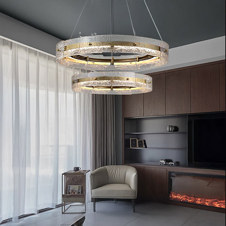 SAMANTHA B Ring Chandelier by Lampadom - scale reference