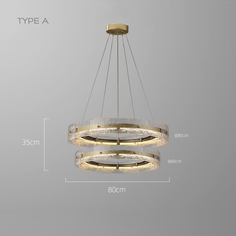 SAMANTHA B Ring Chandelier by Lampadom - side view