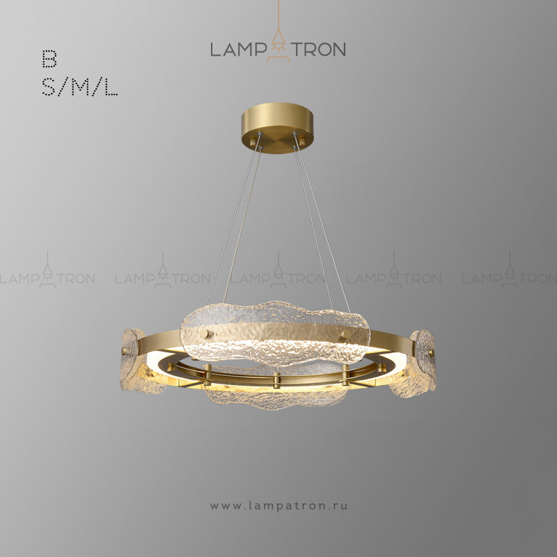 SAMANTHA Ring Chandelier by Lampadom - side view