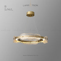 SAMANTHA Ring Chandelier by Lampadom - side view