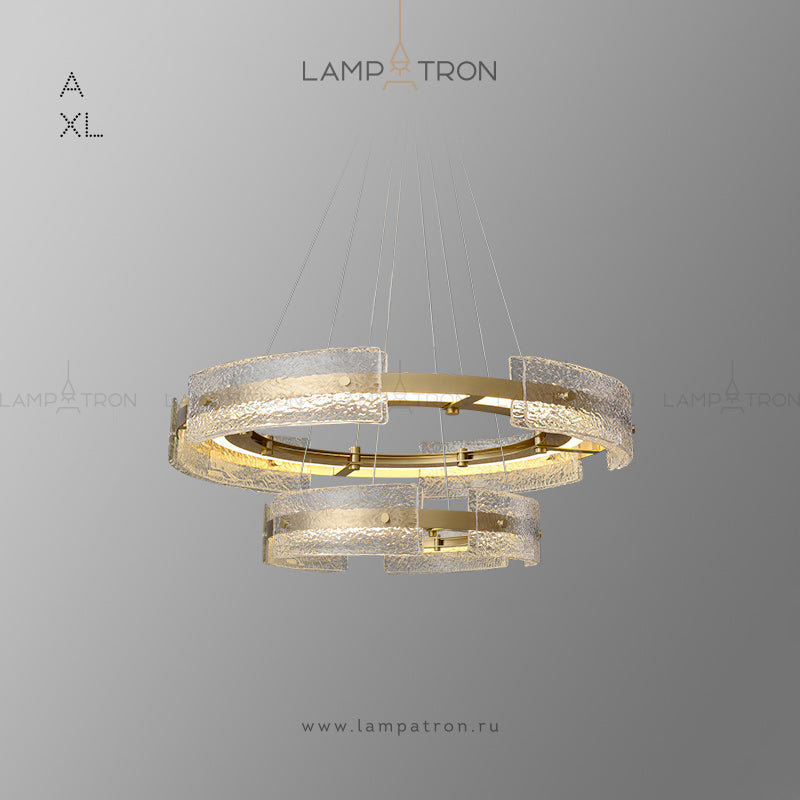 SAMANTHA Ring Chandelier by Lampadom - close-up