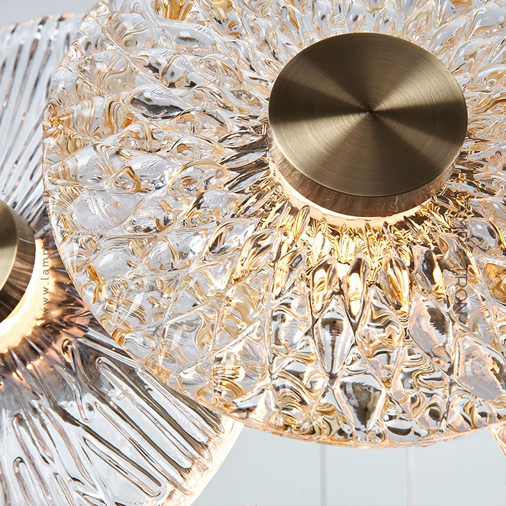 SANDRA Ring Chandelier by Lampadom - side view