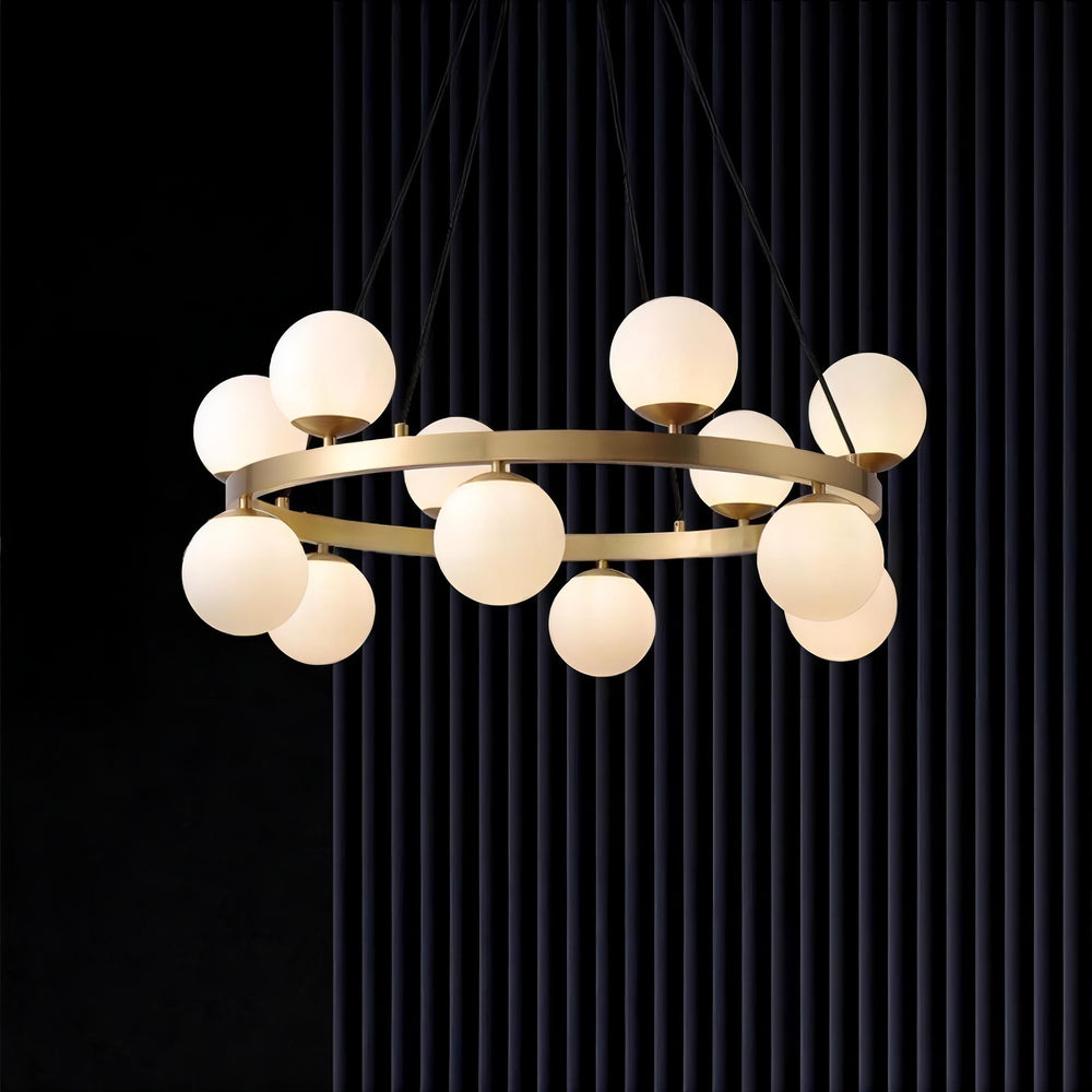 SANNE Ring Chandelier by Lampadom - angle view