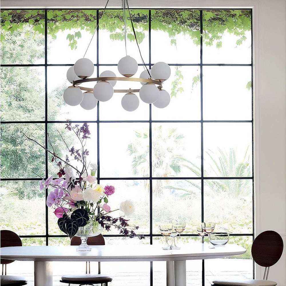 SANNE Ring Chandelier by Lampadom - close-up