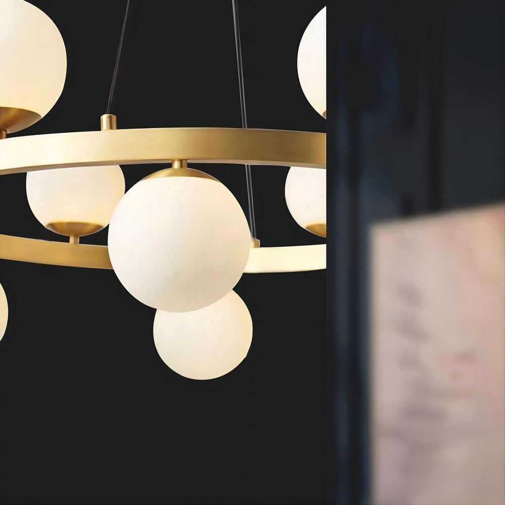 SANNE Ring Chandelier by Lampadom - angle view