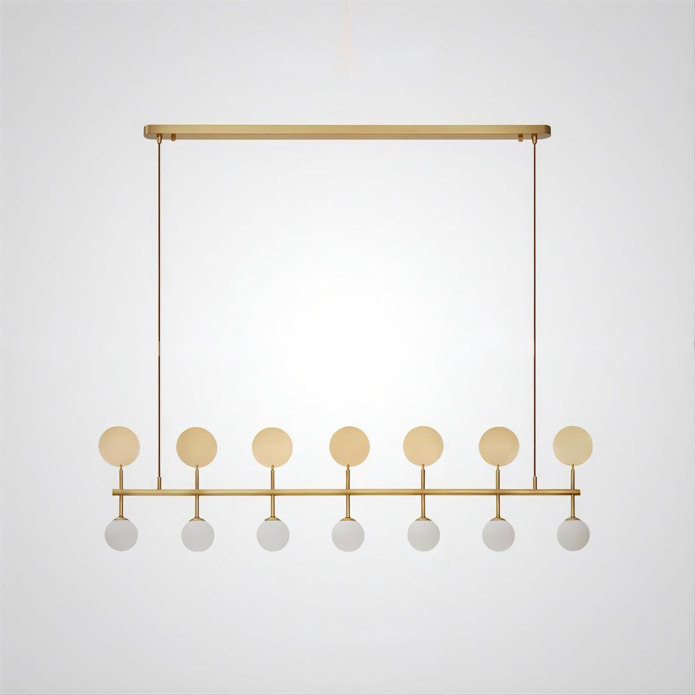 SANTA Linear Chandelier by Lampadom - close-up
