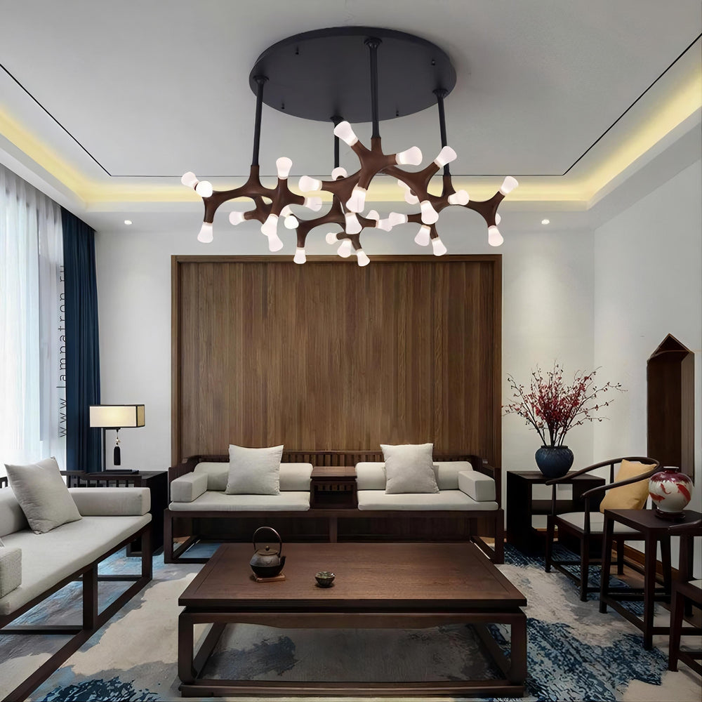 SANTANA Ceiling Chandelier by Lampadom - top view