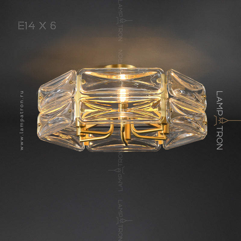 SARIA Ceiling Chandelier by Lampadom - side view
