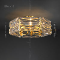 SARIA Ceiling Chandelier by Lampadom - side view