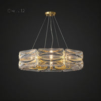 SARIA Chandelier by Lampadom - side view