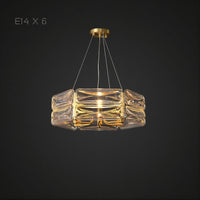 SARIA Chandelier by Lampadom - side view