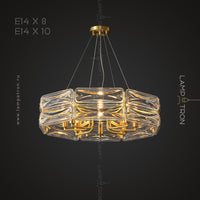 SARIA Chandelier by Lampadom - angle view