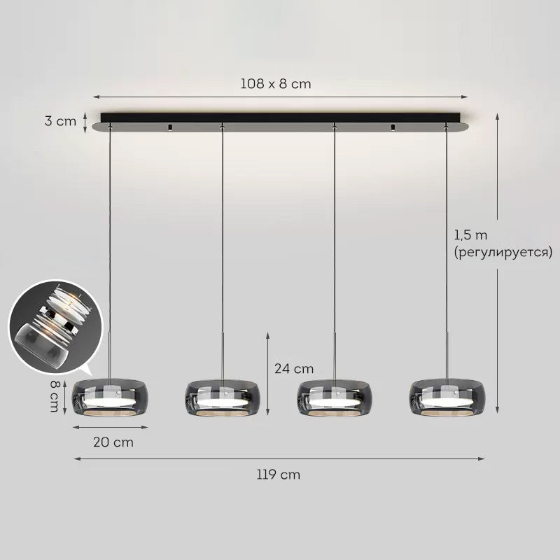 SCOTT ONE Pendant by Lampadom - angle view