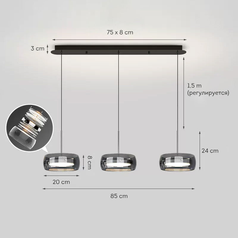 SCOTT ONE Pendant by Lampadom - top view