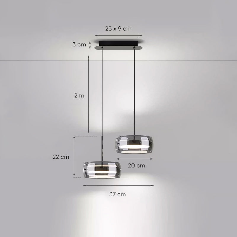 SCOTT ONE Pendant by Lampadom - scale reference