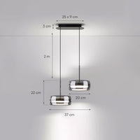 SCOTT ONE Pendant by Lampadom - scale reference