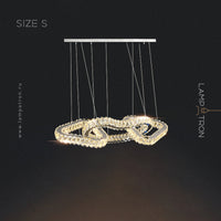 SEFENIAS LUX Linear Chandelier by Lampadom - detail view