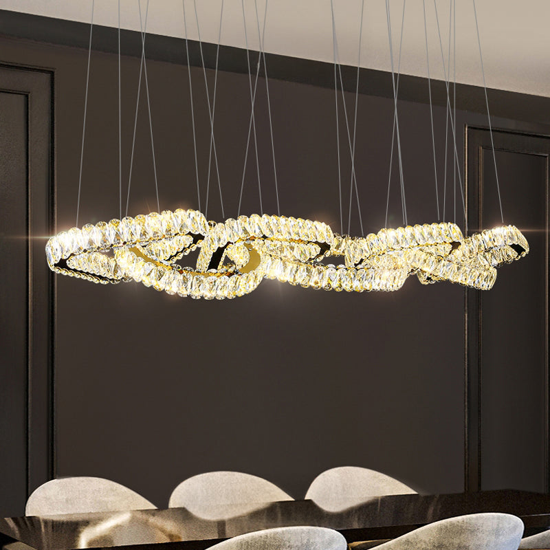 SEFENIAS LUX Linear Chandelier by Lampadom - side view