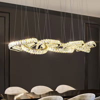 SEFENIAS LUX Linear Chandelier by Lampadom - side view