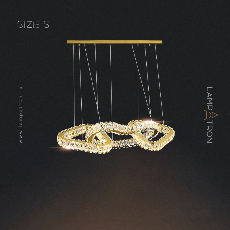 SEFENIAS LUX Linear Chandelier by Lampadom - scale reference