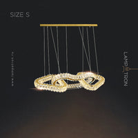 SEFENIAS LUX Linear Chandelier by Lampadom - scale reference