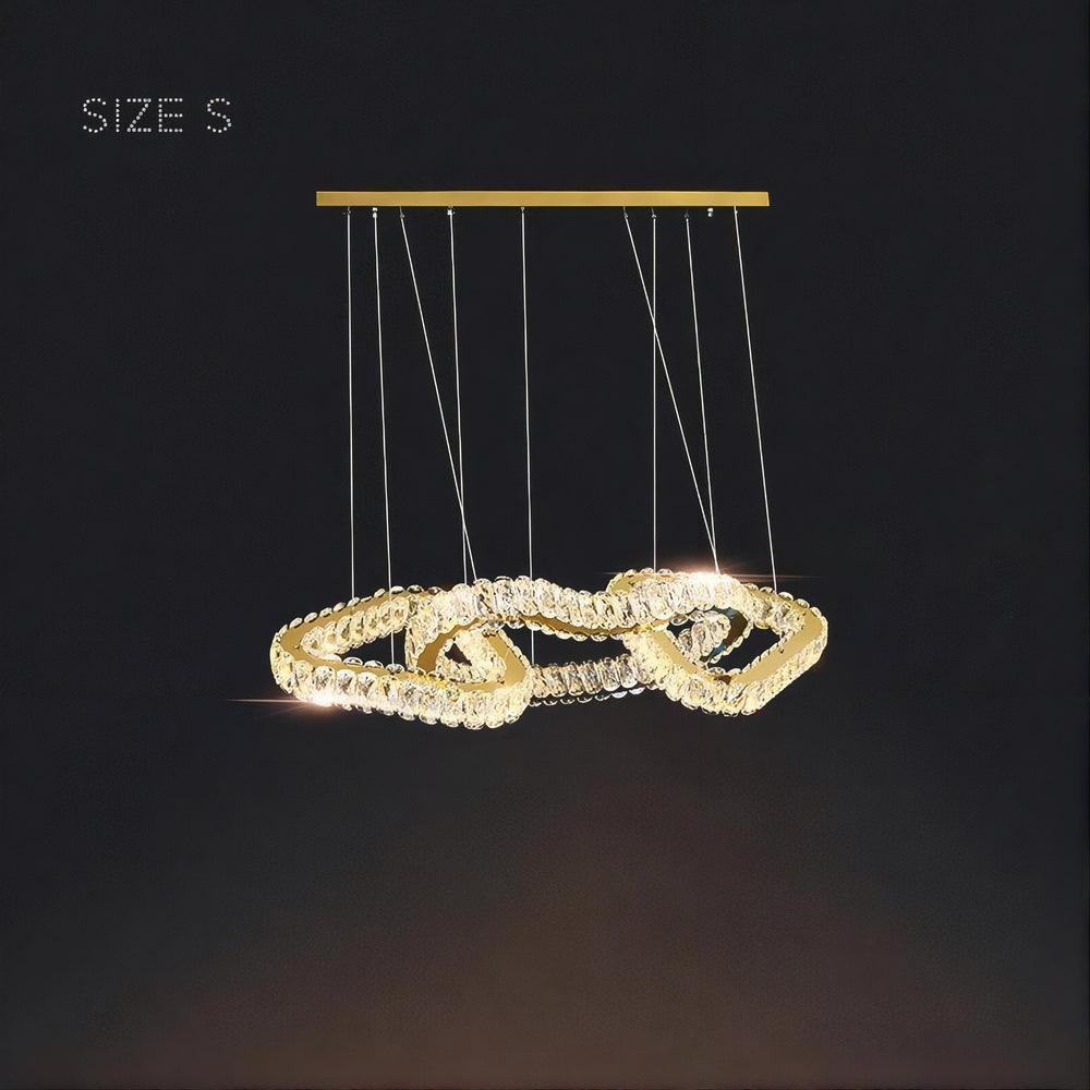 SEFENIAS LUX Linear Chandelier by Lampadom - ambient shot
