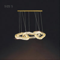 SEFENIAS LUX Linear Chandelier by Lampadom - ambient shot