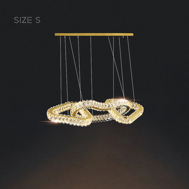 SEFENIAS LUX Linear Chandelier by Lampadom - side view