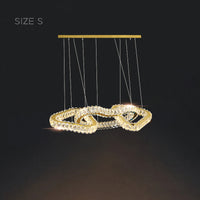 SEFENIAS LUX Linear Chandelier by Lampadom - side view