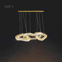 SEFENIAS LUX Linear Chandelier by Lampadom - top view