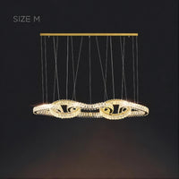 SEFENIAS LUX Linear Chandelier by Lampadom - angle view