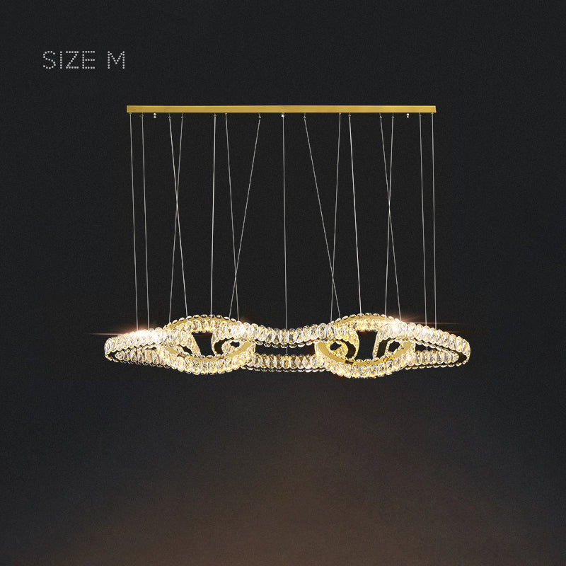 SEFENIAS LUX Linear Chandelier by Lampadom - close-up