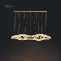 SEFENIAS LUX Linear Chandelier by Lampadom - close-up