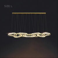 SEFENIAS LUX Linear Chandelier by Lampadom - close-up