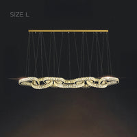 SEFENIAS LUX Linear Chandelier by Lampadom - side view