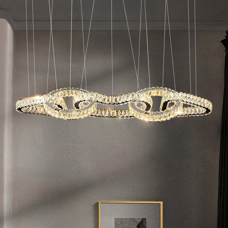 SEFENIAS LUX Linear Chandelier by Lampadom - detail view