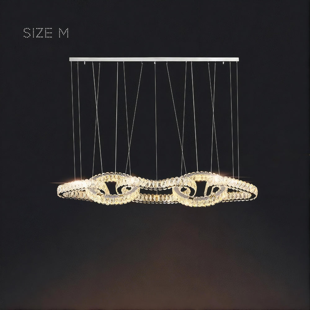 SEFENIAS LUX Linear Chandelier by Lampadom - top view