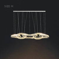 SEFENIAS LUX Linear Chandelier by Lampadom - scale reference